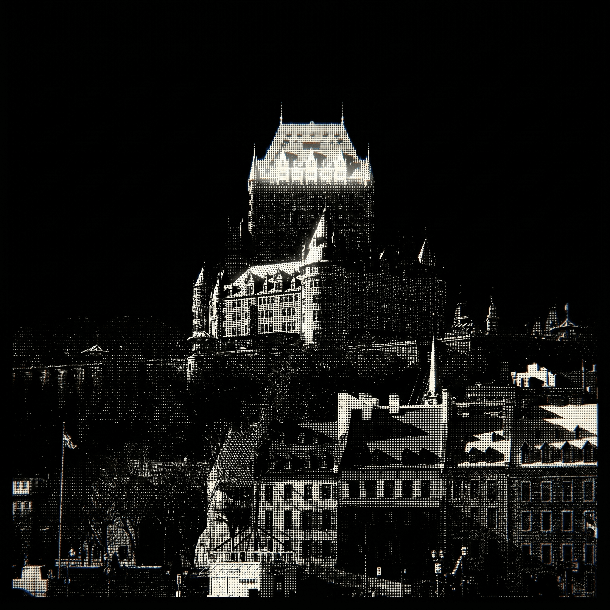 Château Frontenac — Québec · dot-matrix